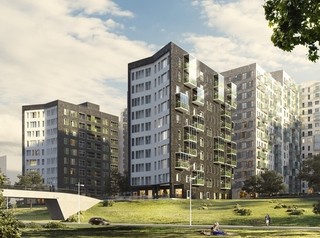 В Иркутске на берегу Ангары строят новый жилой комплекс в скандинавском стиле