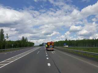 В Шелеховском районе отремонтировали 10 км трассы «Байкал»