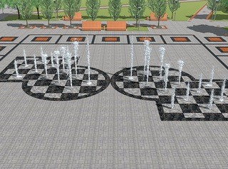 Сквер с пешеходным фонтаном на Панфиловцев будет готов к 1 ноября