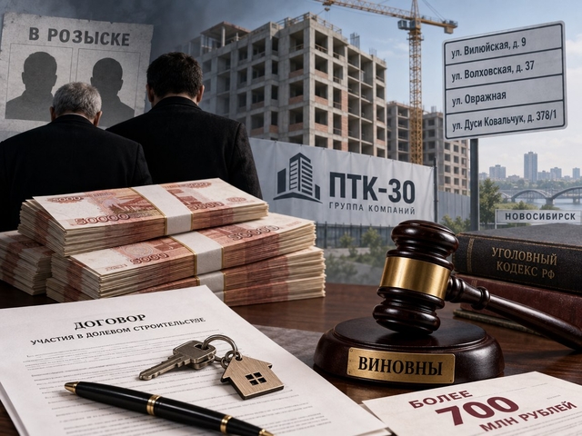 В Новосибирске осудили руководителей ПТК-30 за хищение более 700 млн рублей у дольщиков