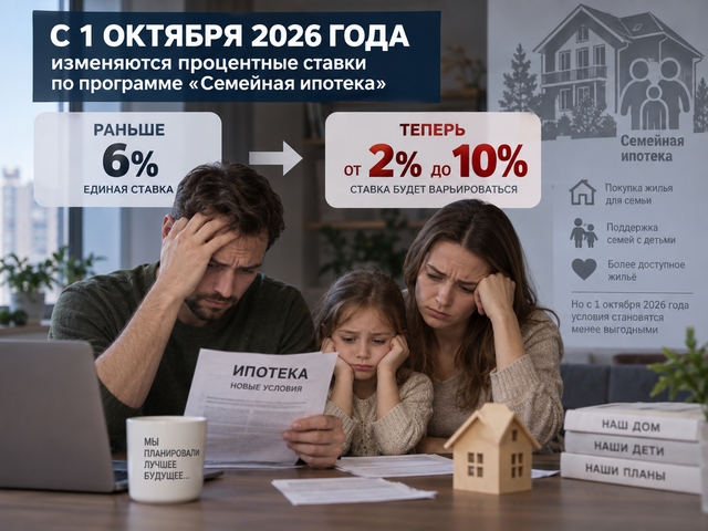 Минфин изменил правила «Семейной ипотеки»: ставки и лимиты будут зависеть от количества детей и региона